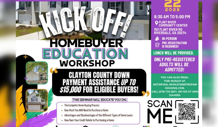 Clayton County to Host Homebuyer Education Workshop in Riverdale, Offers Crucial Insights for Aspiring Homeowners