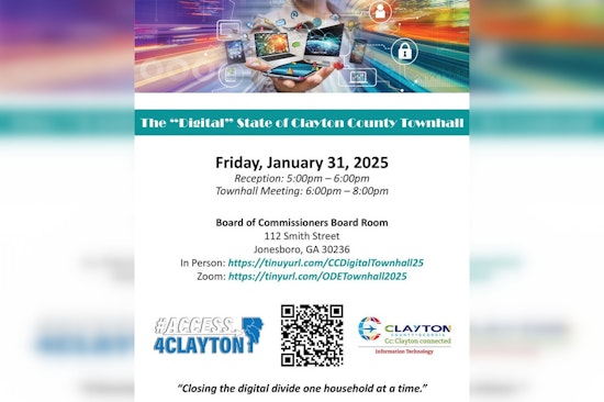 Clayton County's Office of Digital Equity to Host Inaugural Townhall on Digital Access and Inclusion in Jonesboro