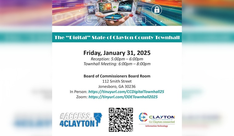 Clayton County's Office of Digital Equity to Host Inaugural Townhall on Digital Access and Inclusion in Jonesboro