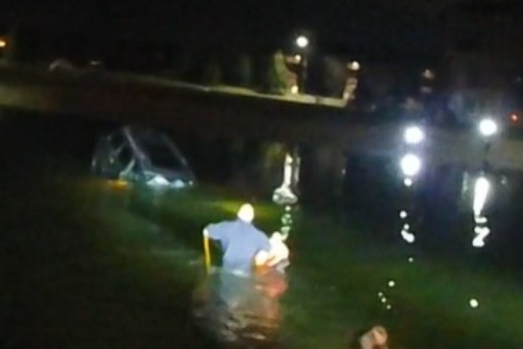 Clinton Township Police Heroically Rescue Man from Submerged SUV on New Year's Eve