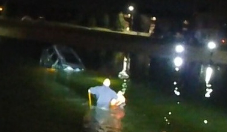 Clinton Township Police Heroically Rescue Man from Submerged SUV on New Year's Eve