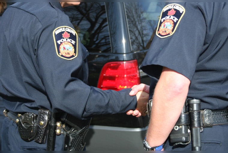 "Coffee with a Cop" Bridges Community Relations in Maple Grove at Caribou Coffee Event