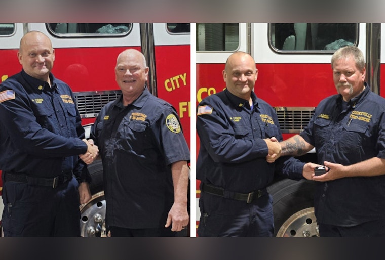 Cookeville Fire Department Honors Retiring Veterans Lt. Parrish and Engineer Brown for Decades of Service