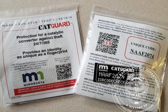 Coon Rapids Police Offer CATGUARD Kits to Deter Catalytic Converter Theft