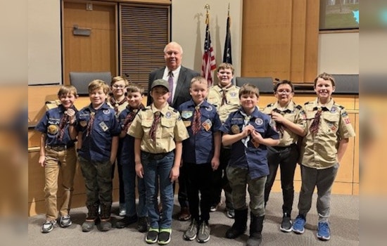 Cub Scout Pack 584 Takes Center Stage at Maple Grove's First City Council Meeting of 2025