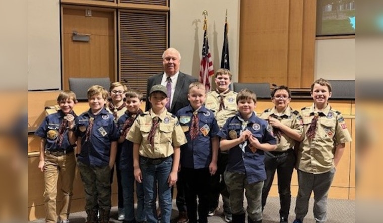 Cub Scout Pack 584 Takes Center Stage at Maple Grove's First City Council Meeting of 2025