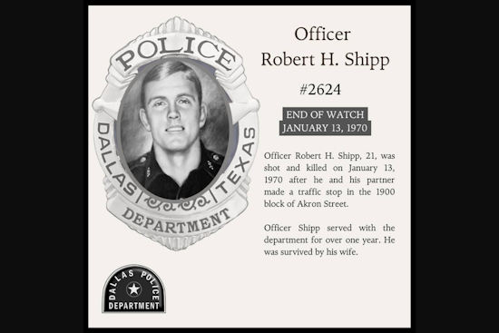 Dallas Police Department Honors Legacy of Officer Robert H. Shipp, Fallen in the Line of Duty Over Five Decades Ago