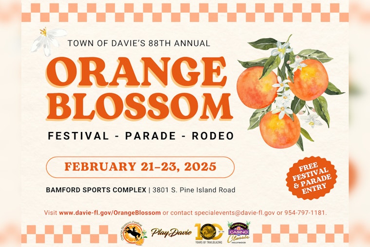 Davie Gears Up for 88th Annual Orange Blossom Festival, Parade and Rodeo this February