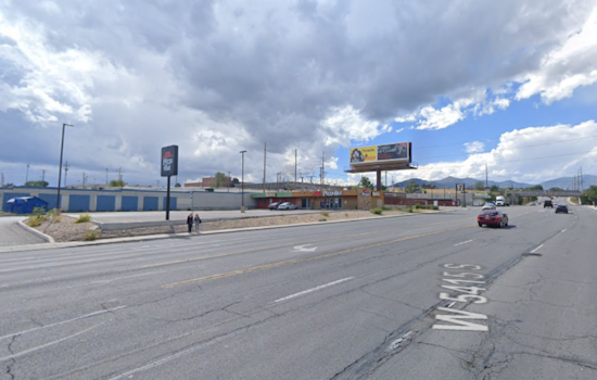 Defensive Tactic Employed as Large Fire Engulfs Kearns Strip Mall, Impacting Traffic Near High School