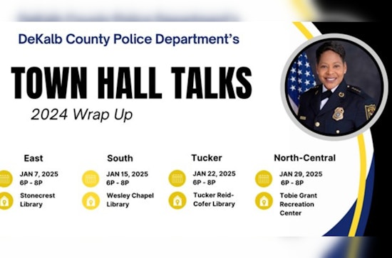 DeKalb County Police to Host "A Wrap-up of 2024" Town Hall Series Across Local Communities