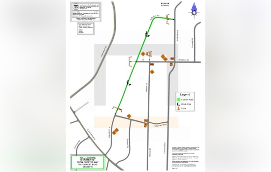 DeKalb County's North Carter Road Closure Extended to February 28 for Scott Boulevard Water Main Project