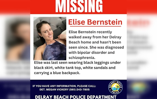 Delray Beach Community Rallies in Search for Missing Woman Elise Ivy Bernstein
