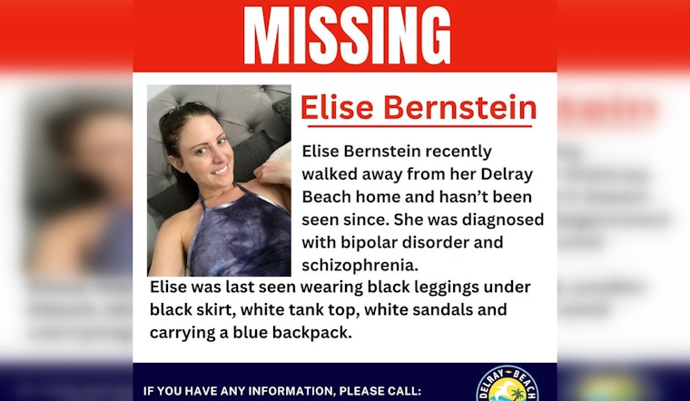 Delray Beach Community Rallies in Search for Missing Woman Elise Ivy Bernstein