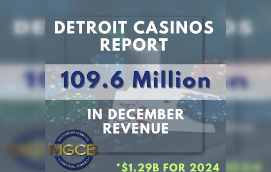 Detroit Casinos Report $109.6 Million Revenue for December, MGM Grand Detroit Maintains Market Lead