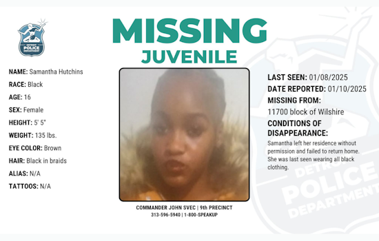 Detroit Police and Community Ramp Up Search for Missing 16-Year-Old Samantha Hutchins