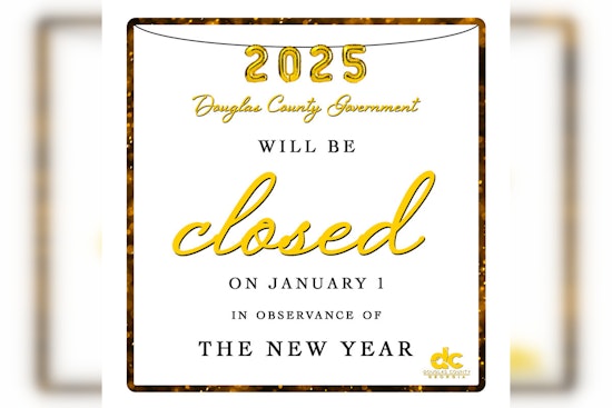 Douglas County Courthouse and Administrative Offices to Close for New Year's Day Celebration