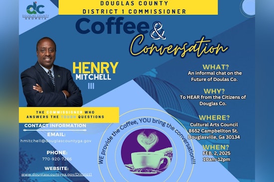 Douglas County Invites Residents for Coffee & Conversation with Commissioner Henry Mitchell III