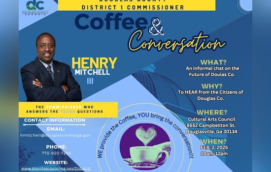 Douglas County Invites Residents for Coffee & Conversation with Commissioner Henry Mitchell III