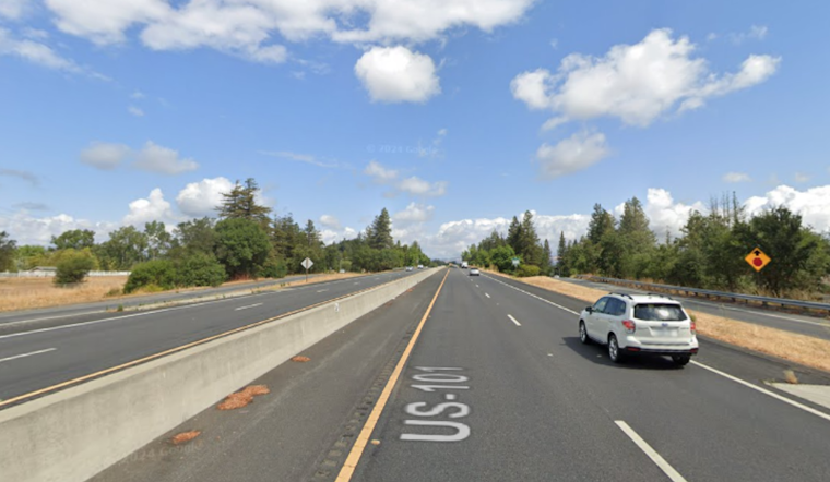 Driver Killed, Passenger Injured in High-Speed Crash on US-101 in Santa Rosa