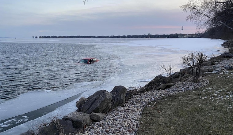 Driver Miraculously Unharmed as Vehicle Plunges into Lake Winnebago Near Neenah's Kimberly Point Park