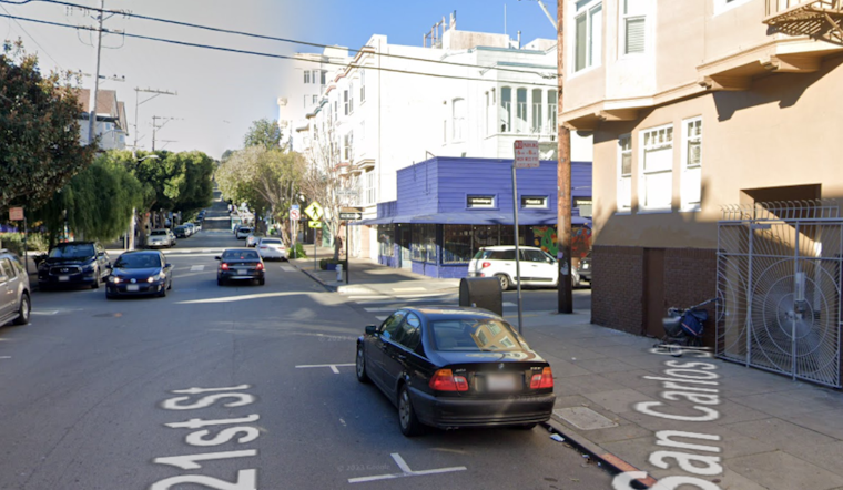 Driver's Foot Slips, Causing Tesla to Crash into The Mellow Plant Store in San Francisco's Mission District