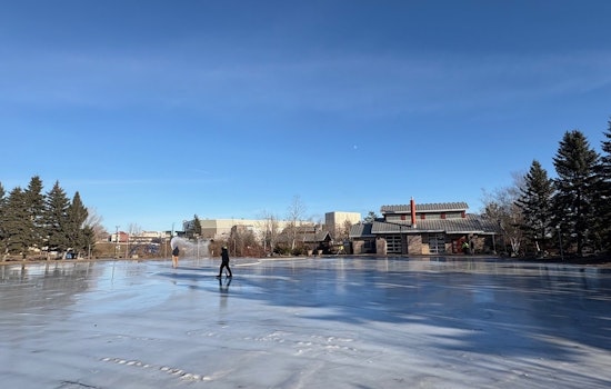 Duluth's Bayfront Park Warming House and Ice Rink Open for Winter Fun