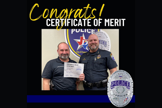 Duncanville Detective Honored with Certificate of Merit for Role in Complex Investigation