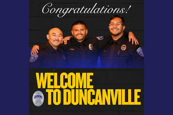 Duncanville Police Department Swears In New Officers, Community Shows Support on Social Media