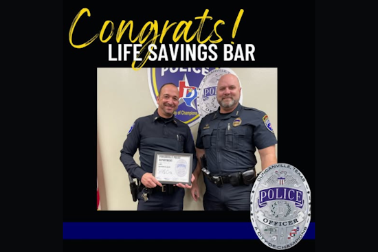 Duncanville Police Lieutenant McCarty Earns Life-Saving Bar for Quick Action in Suicide Attempt Crisis