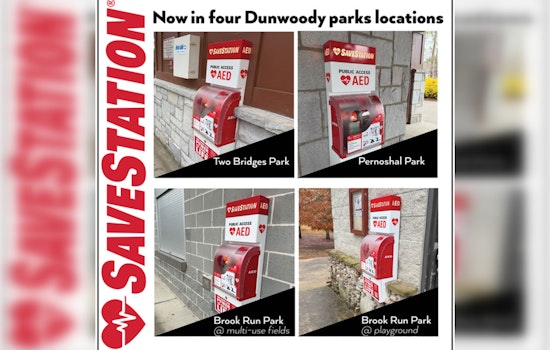 Dunwoody Pioneers Public Safety With First-in-Metro-Atlanta AED-equipped SaveStations in Parks