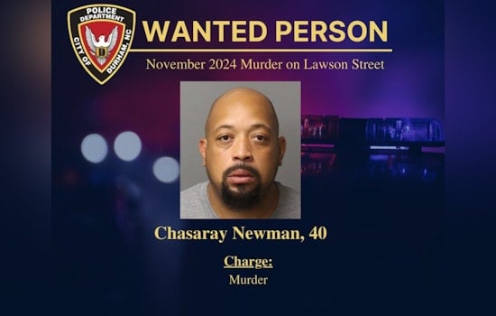Durham Police Seek Assistance to Locate Suspect Chasaray Newman in Connection with November Fatal Shooting