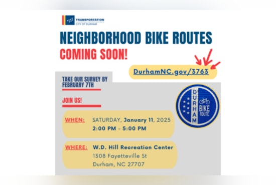 Durham Seeks Resident Input on New Bike Route Expansion with Public Survey Now Open