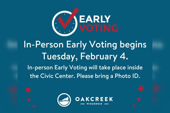 Early Voting Begins Next Week at Oak Creek City Hall as Civic Center Prepares for Voters