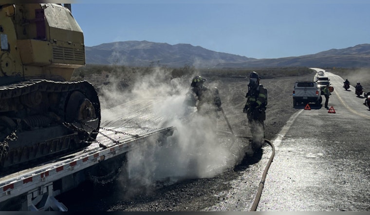 Eighth Vehicle Fire of the Year Ignites in Death Valley, Suspended-License Driver Cited on CA-190