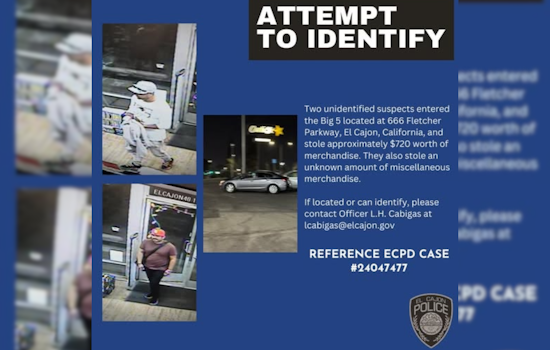 El Cajon Police Seek Public Aid to Identify Suspects in Big 5 Sporting Goods Store Theft