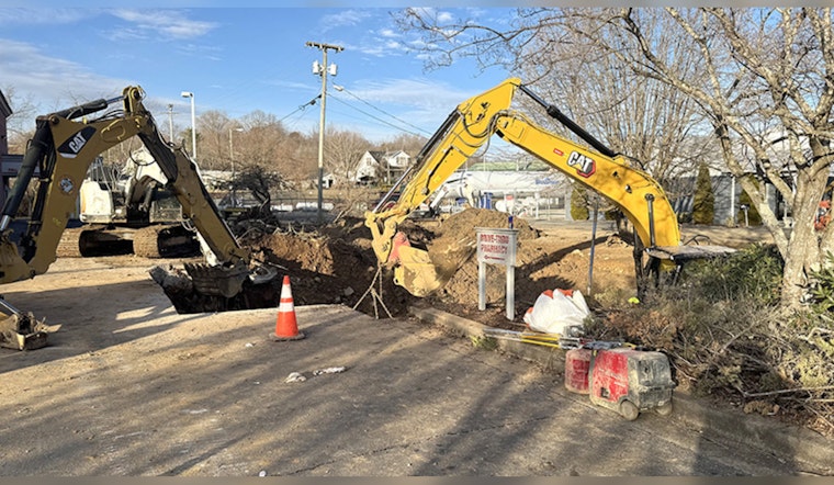 Elizabethton Water Resources Combats Major Water Line Break Beneath CVS on Highway 19-E