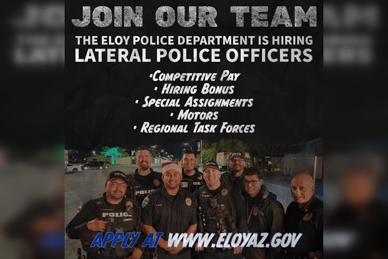 Eloy Police Department Seeks Experienced Officers to Fortify Force and Community Relations
