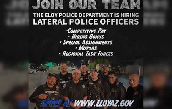 Eloy Police Department Seeks Experienced Officers to Fortify Force and Community Relations