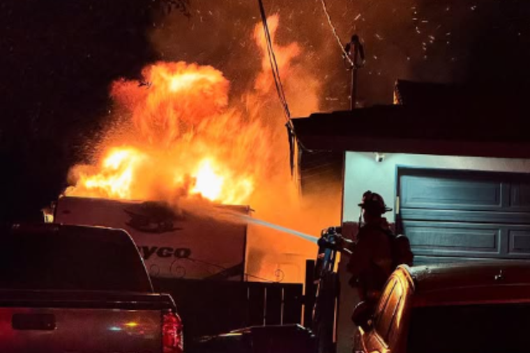 Escondido Firefighters Thwart Potential Residential Blaze, Contain Fire to Travel Trailer