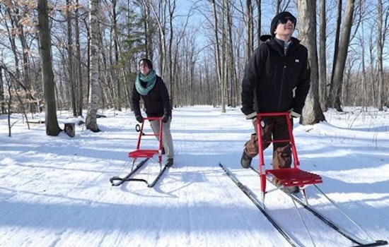 Experience Scandinavian Wintersport, Kicksledding Adventure at Cleary Lake Regional Park