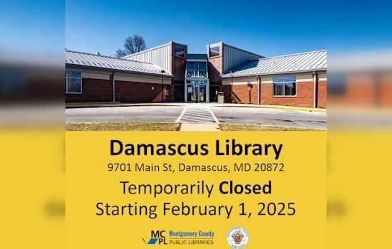 Extensive Renovations to Temporarily Close Damascus Library in Montgomery County for Modernization Efforts