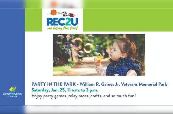 Family Fun Awaits at the REC2U Party in the Park in Port Charlotte on January 25