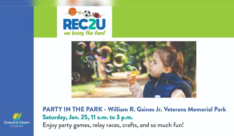 Family Fun Awaits at the REC2U Party in the Park in Port Charlotte on January 25