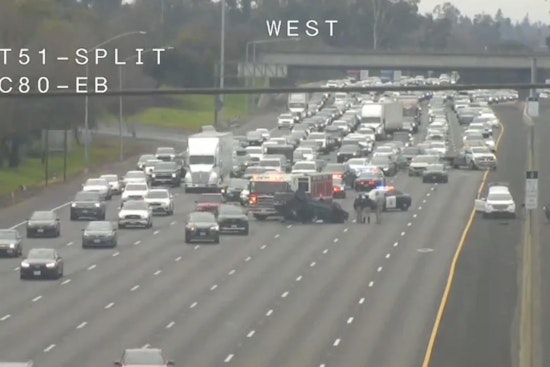 Family of Four Hospitalized After Vehicle Overturns on I-80 Near Sacramento