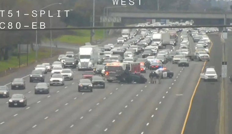 Family of Four Hospitalized After Vehicle Overturns on I-80 Near Sacramento