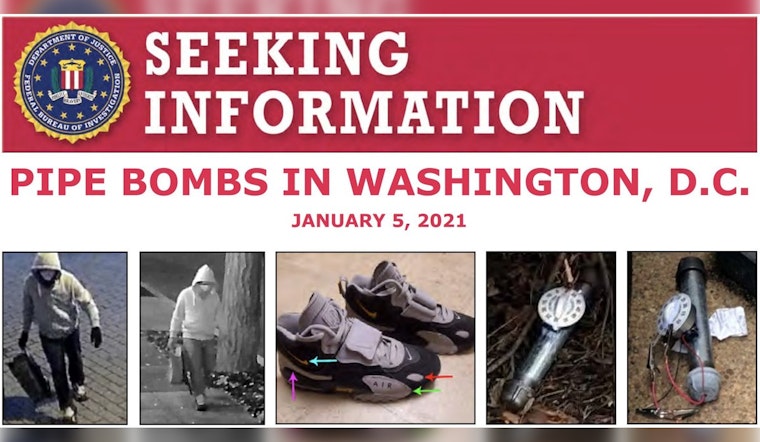 FBI's Manhunt Intensifies for Elusive Pipe Bomb Planter with $500K Bounty, Public's Help Sought in D.C. Political Scare