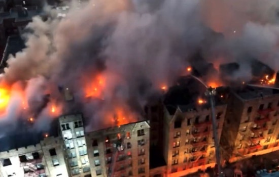 Fierce Five-Alarm Blaze Engulfs Bronx Apartment Building, Injuring Seven
