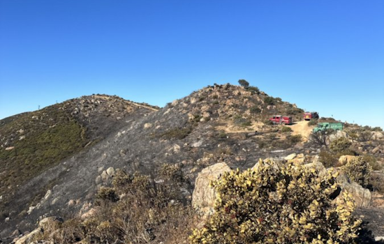 Fire Crews Make Progress on Border 1 Fire Near Otay Mountain, 20% Contained with No Structures Threatened