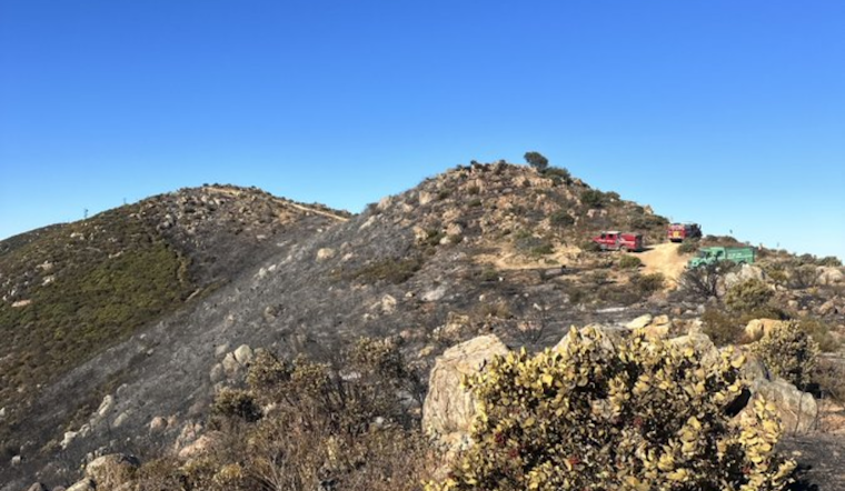 Fire Crews Make Progress on Border 1 Fire Near Otay Mountain, 20% Contained with No Structures Threatened