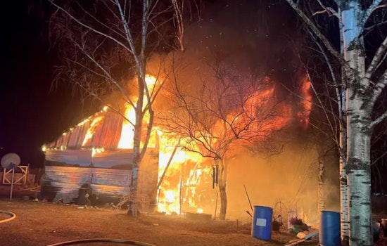Fire in Washougal Destroys Trailer and Claims the Lives of Three Pets, Family Escapes Unharmed